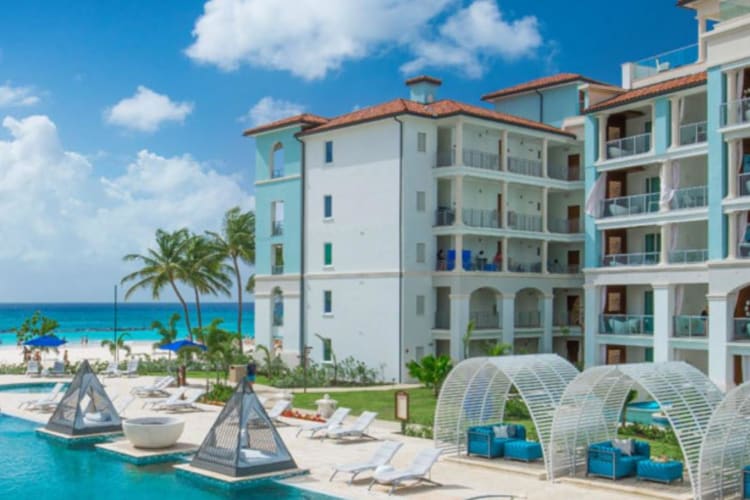 Hotel exterior and pool